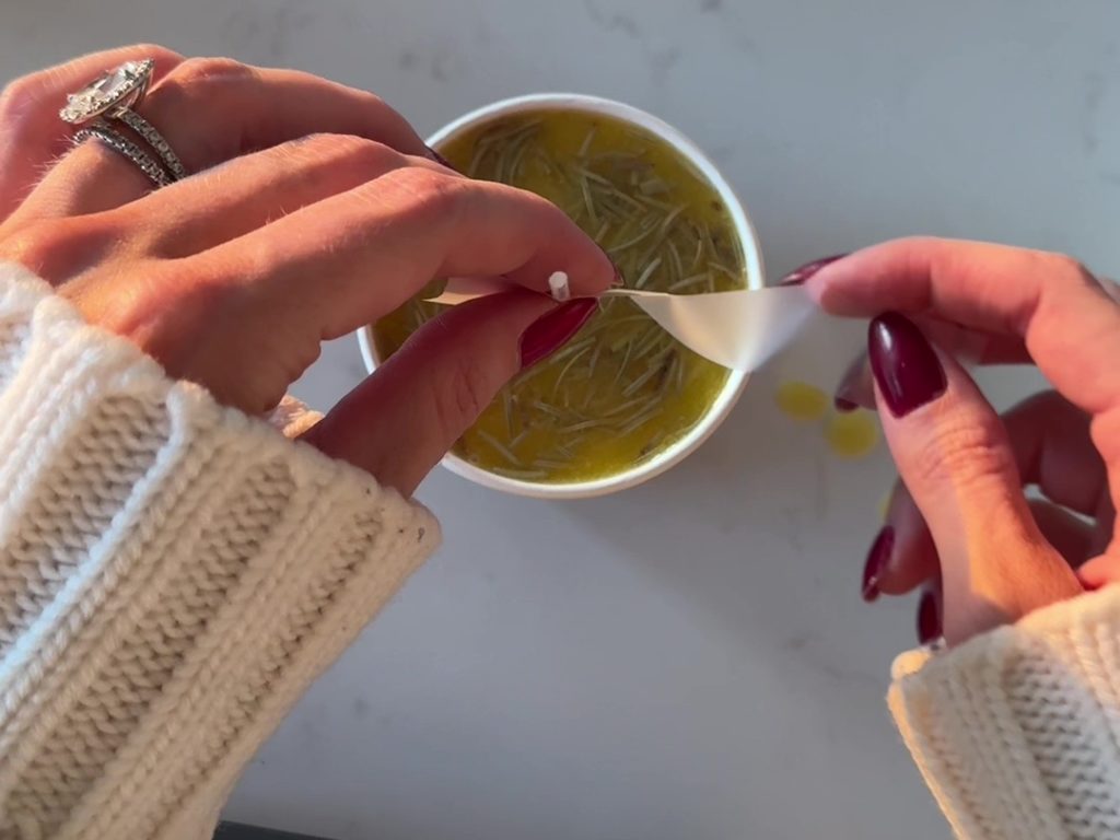 Centro de mesa para comer, la tendencia de la vela navideña de mantequilla