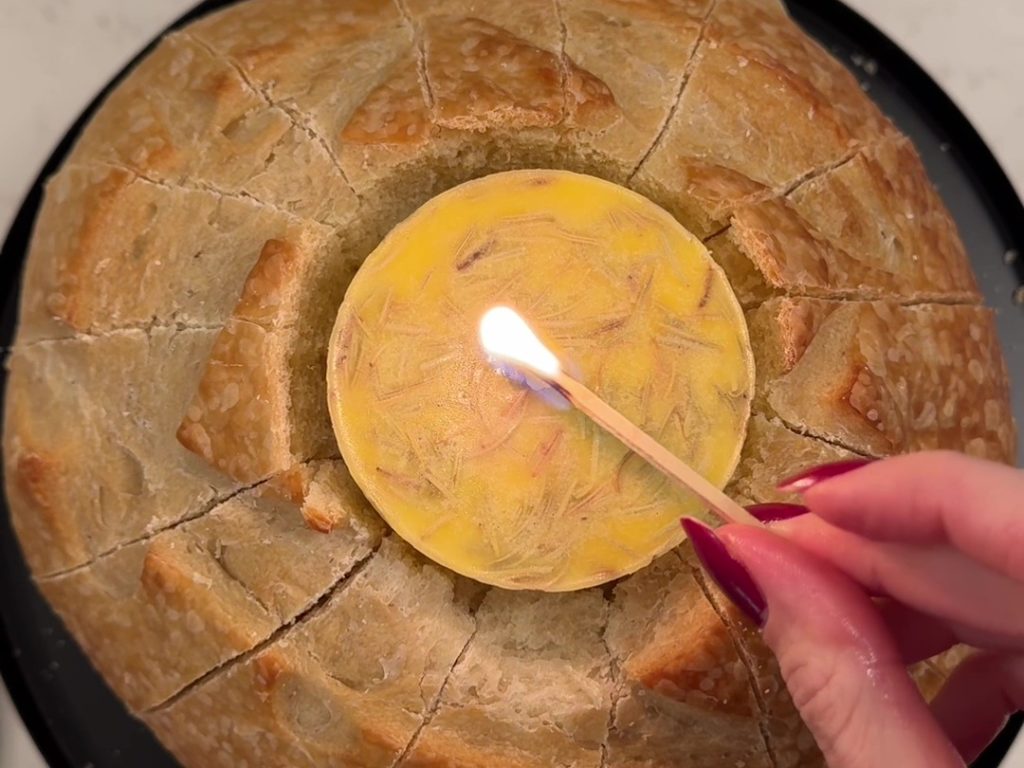 Centrotavola da mangiare, la moda della butter candle natalizia