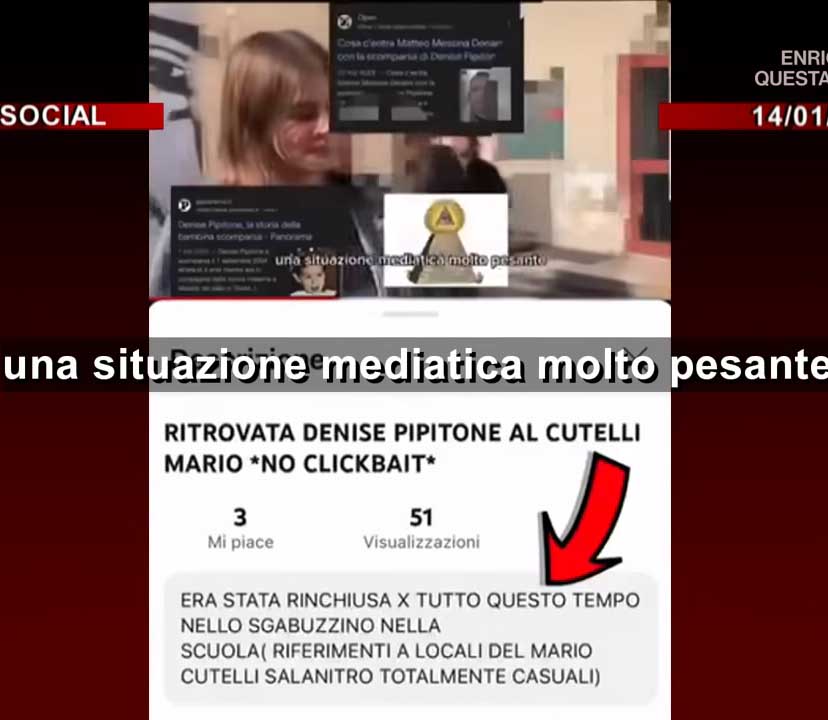 Denise Pipitone encontrada, impactante video de dos estudiantes genera controversia