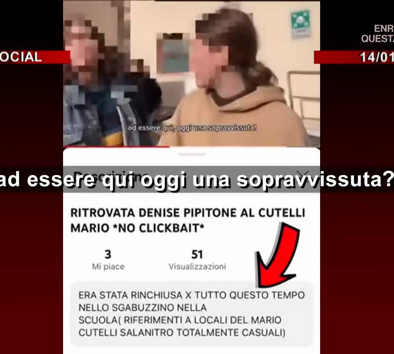 Denise Pipitone encontrada, impactante video de dos estudiantes genera controversia