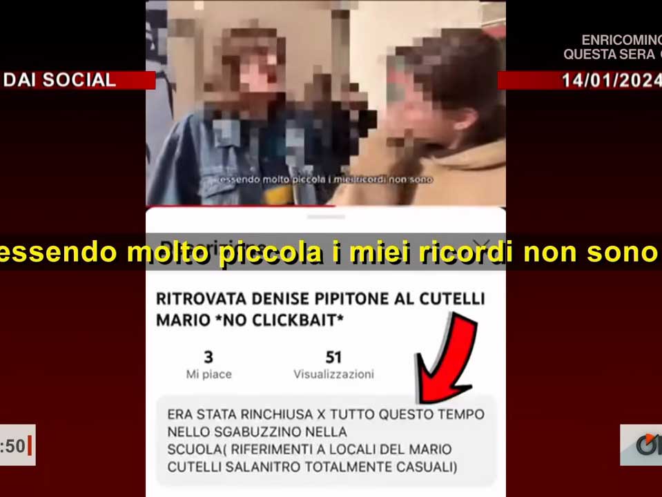 Denise Pipitone encontrada, impactante video de dos estudiantes genera controversia