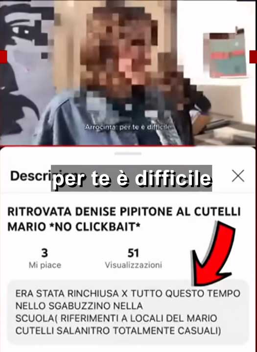 Denise Pipitone encontrada, impactante video de dos estudiantes genera controversia