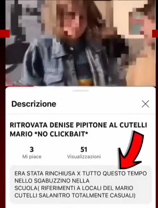 Denise Pipitone encontrada, impactante video de dos estudiantes genera controversia