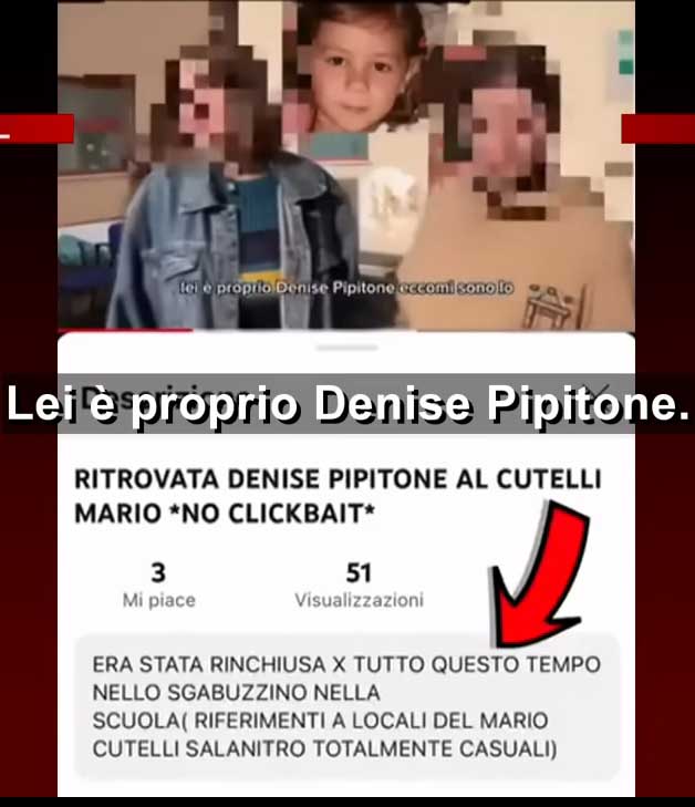 Denise Pipitone encontrada, impactante video de dos estudiantes genera controversia