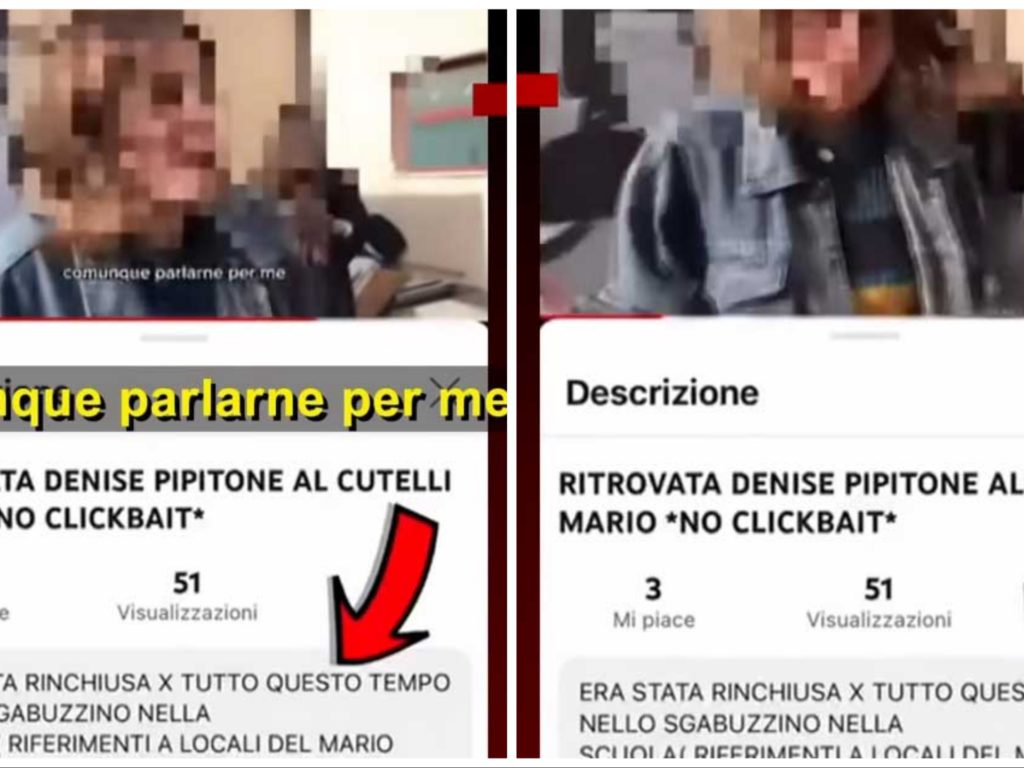 Denise Pipitone retrouvée, une vidéo choquante de deux étudiants suscite la polémique