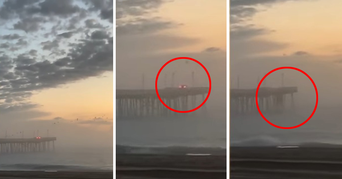 Auto si lancia dal molo e s'inabissa nell'Oceano: video shock