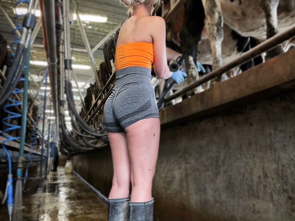 Un agriculteur traite ses vaches en bikini et devient riche grâce aux réseaux sociaux