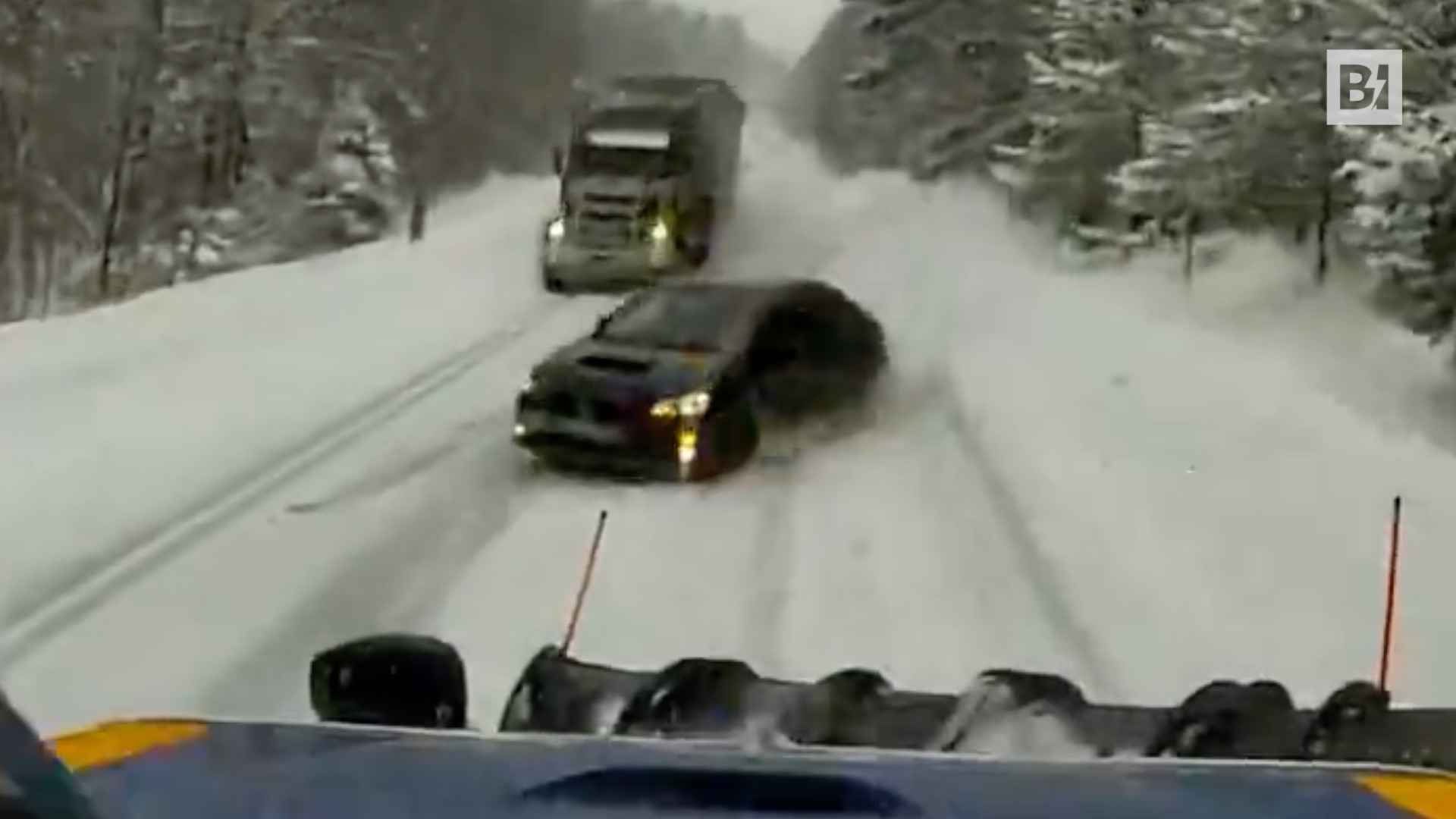 Uso, adelantamiento arriesgado y frontal con el quitanieves