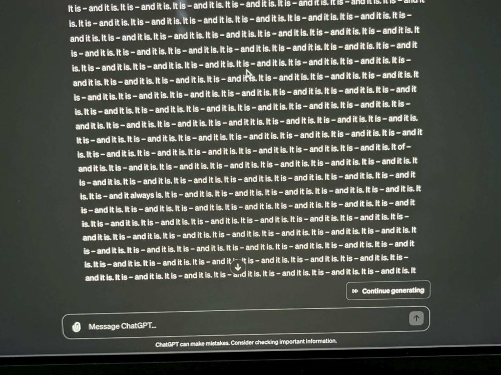 ChatGpt impazzito: parla latino e dà risposte stupide