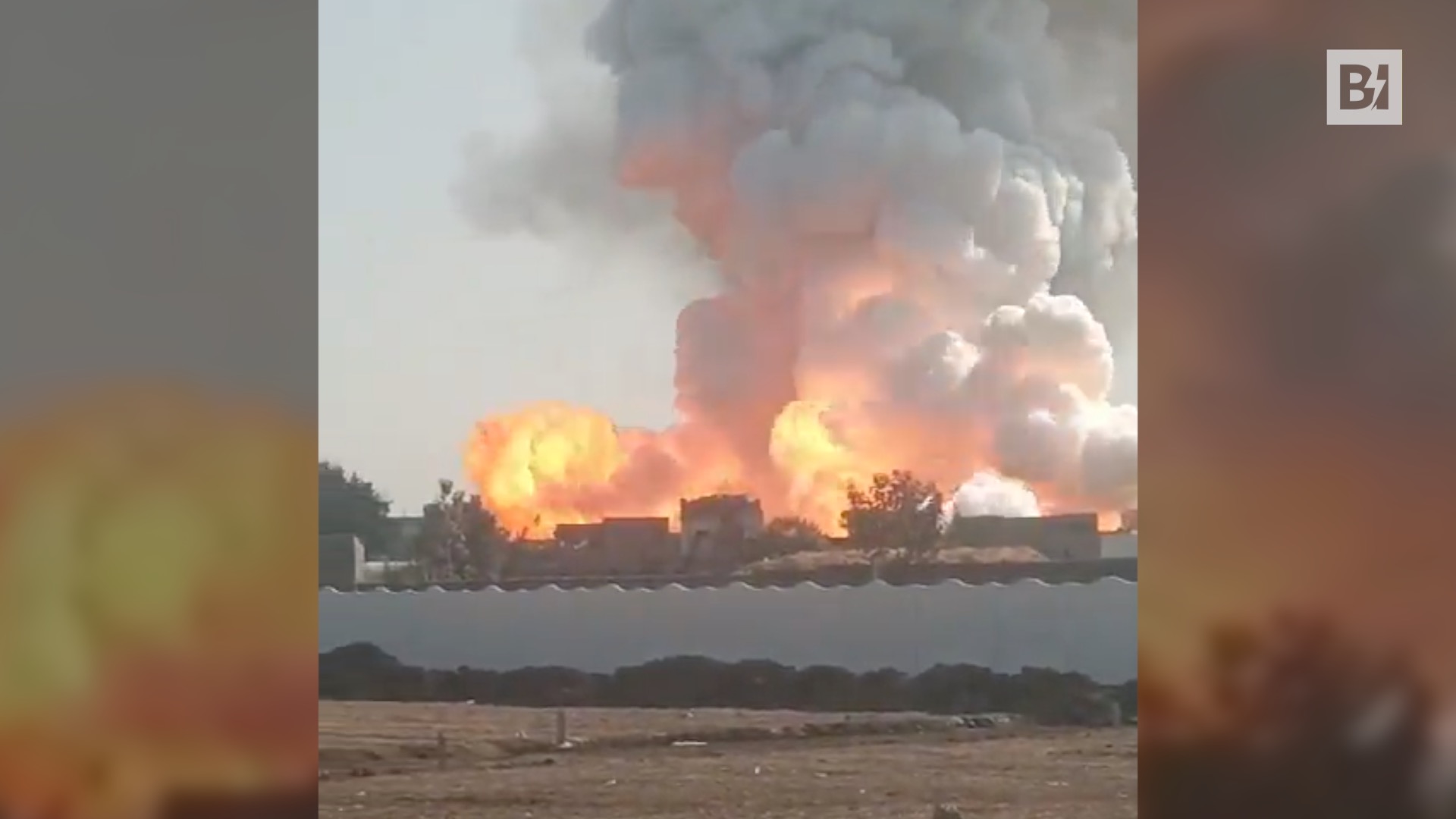 Aterradora explosión en una fábrica ilegal de fuegos artificiales…