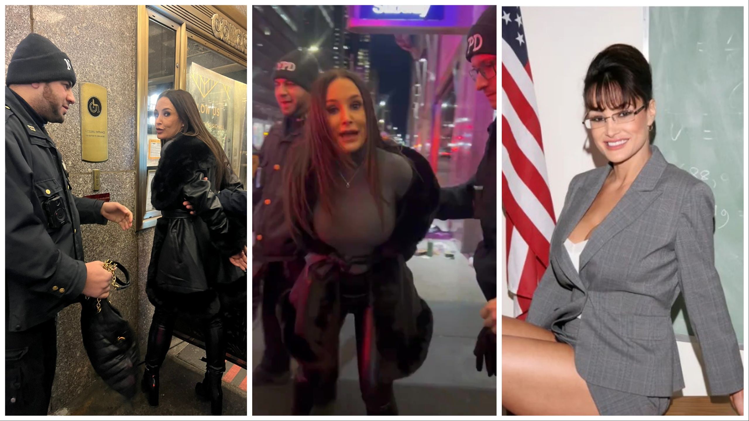 L'attrice hard Lisa Ann arrestata per uso improprio del cellulare in maniera impropria