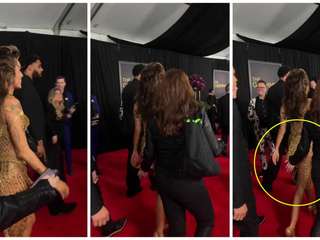 Miley Cyrus sin bragas en los Grammy, así se cubre el trasero con la mano