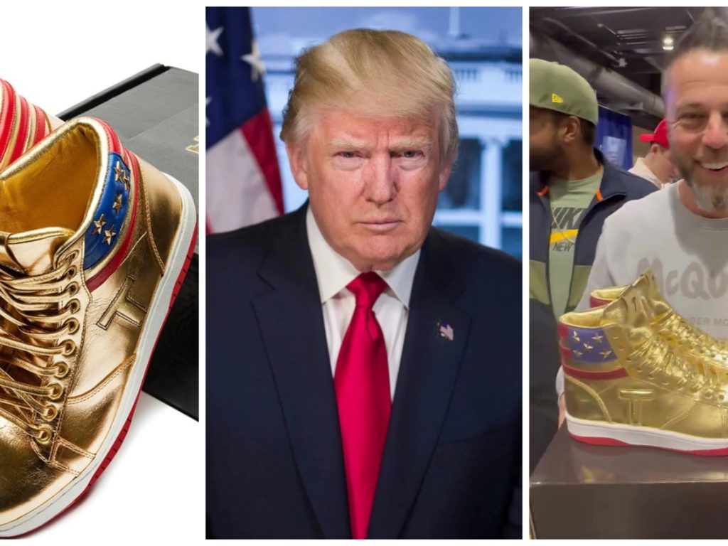 Trump lanza zapatillas doradas: se agotaron en dos horas (incluidas las rusas)