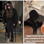 Victoria Beckham col piede rotto non rinuncia ai tacchi alti