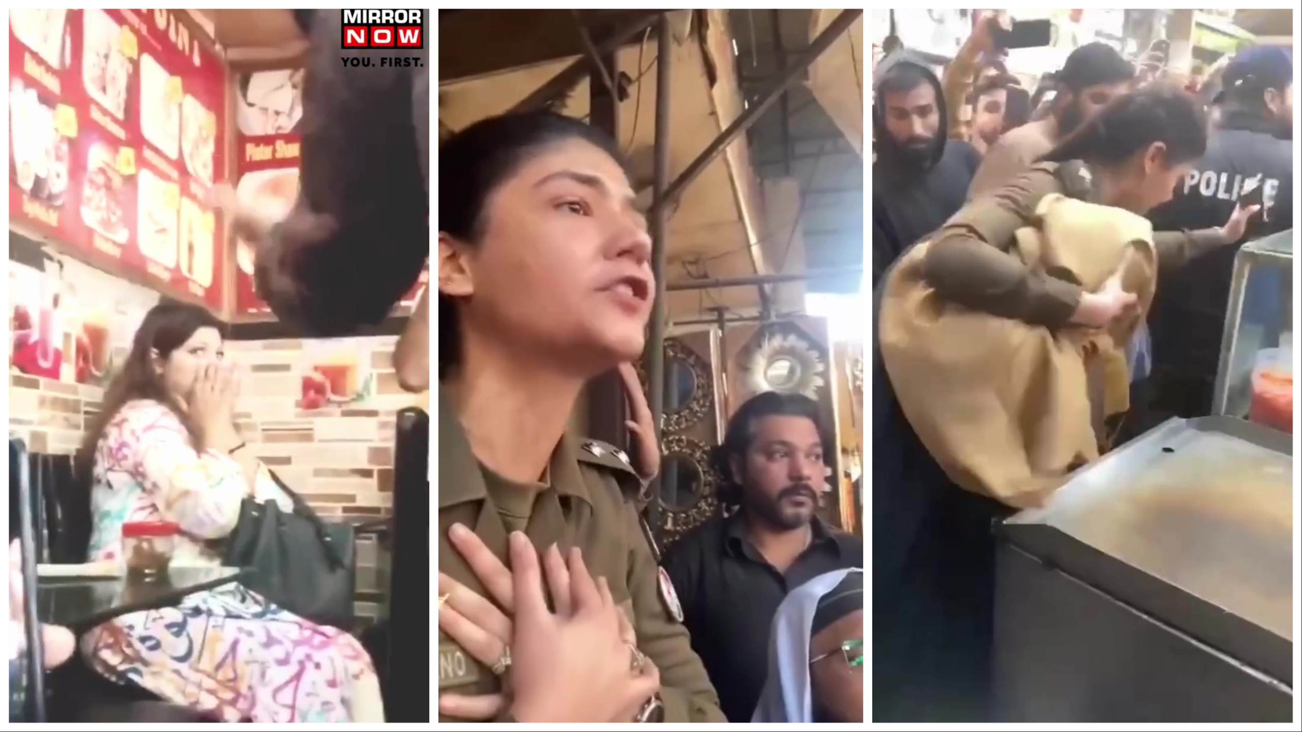 Pakistan, donna rischia linciaggio per abito blasfemo: poliziotta la salva, video shock