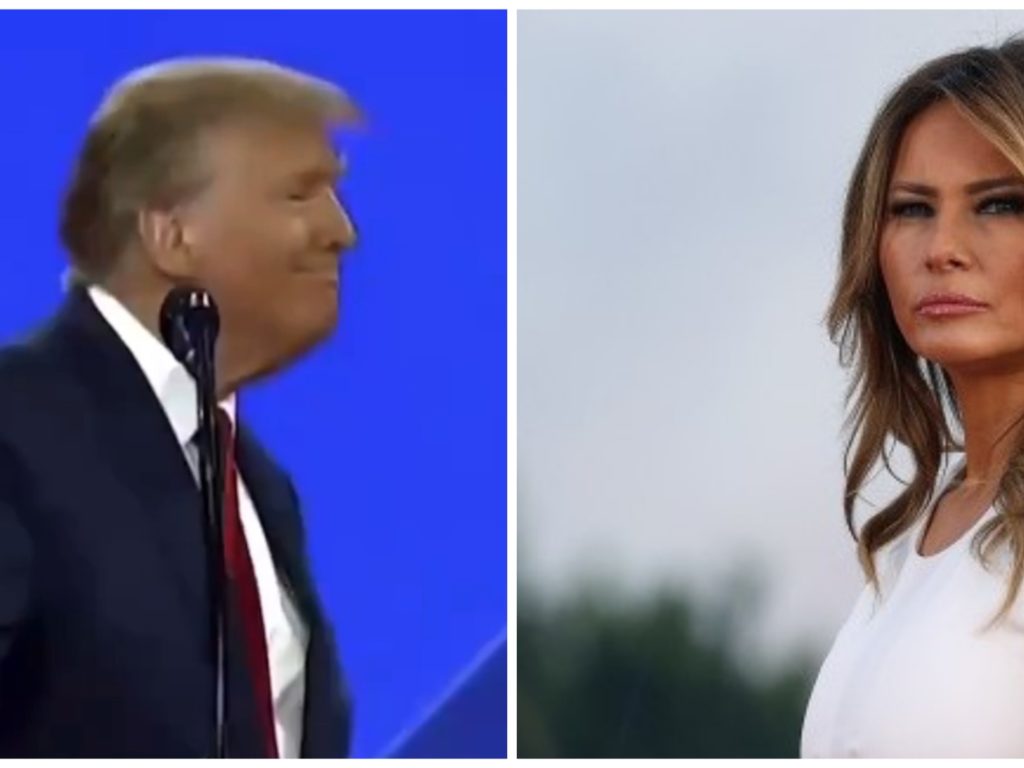 Incluso Trump tiene signos de demencia: en el mitin llama "Mercedes" a su esposa Melania.