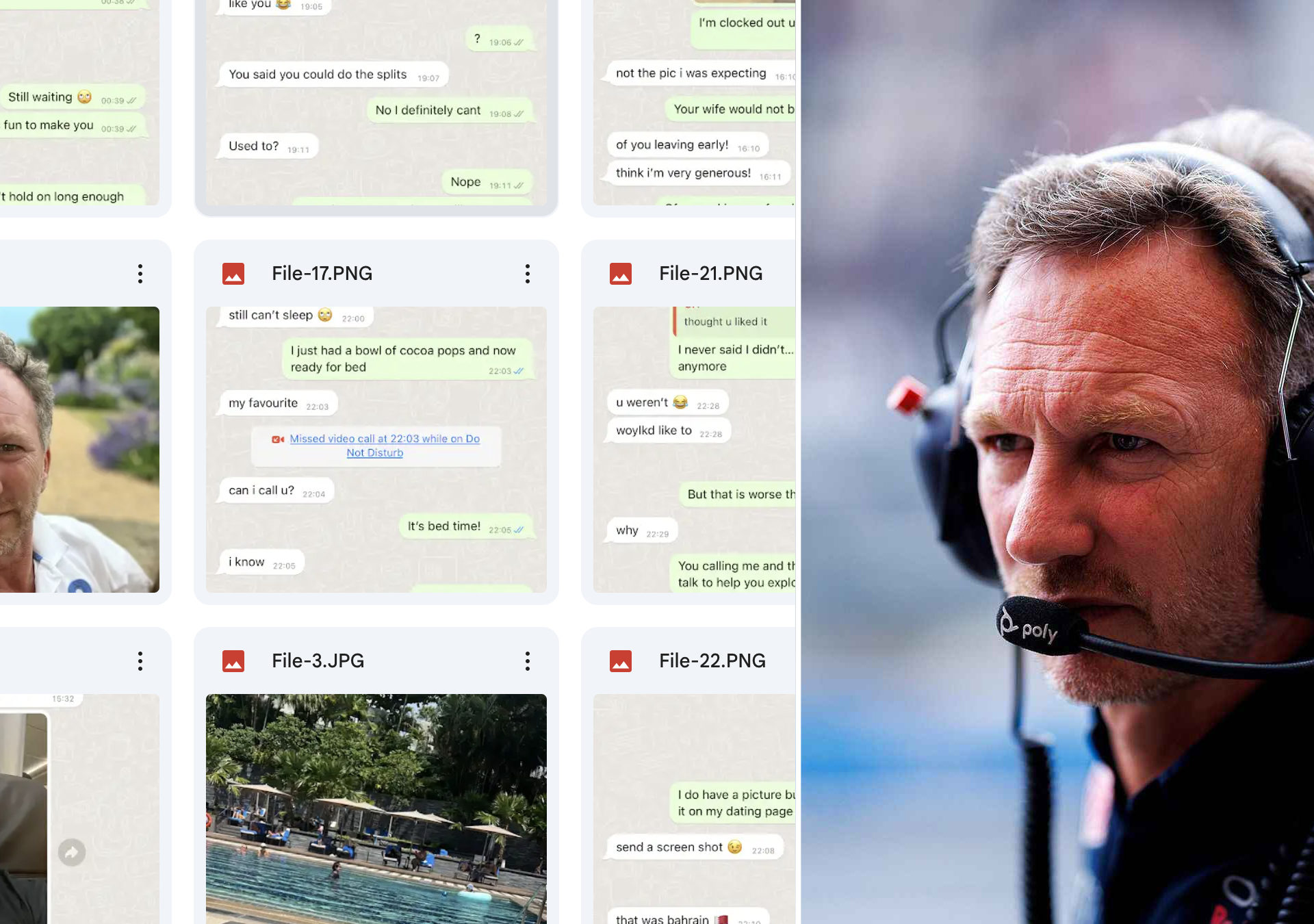 F1 en caos, anónimo envía los chats comprometedores de Horner a los periodistas