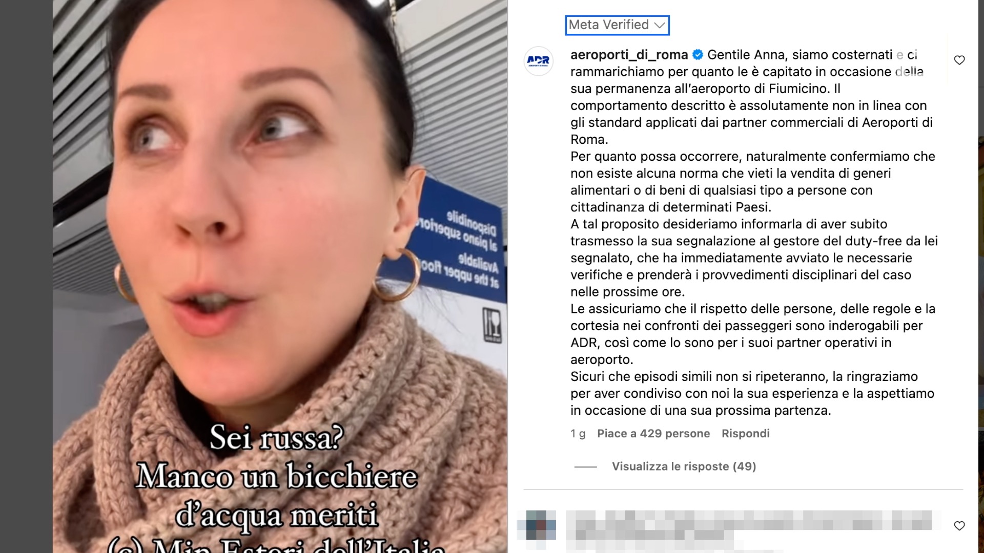 Fiumicino, la denuncia: “No me vendieron agua…”