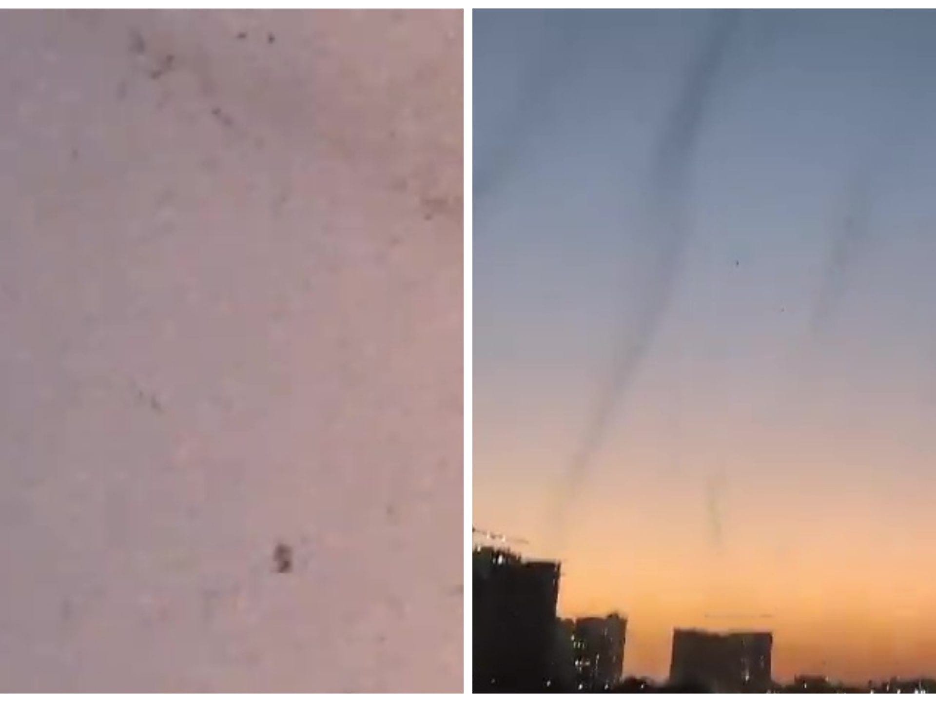 Tornado con miles de millones de mosquitos sobre la ciudad: personas segregadas en casa