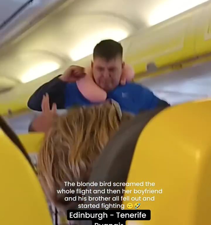 Cabezazos, gritos y puñetazos: la peor pelea en un avión se vuelve viral