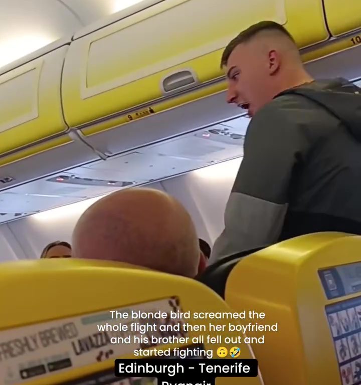 Cabezazos, gritos y puñetazos: la peor pelea en un avión se vuelve viral