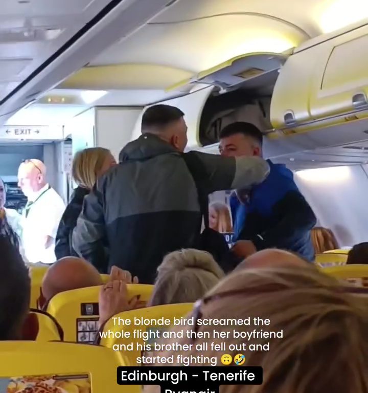 Coups de tête, cris et coups de poing : le pire combat dans un avion devient viral