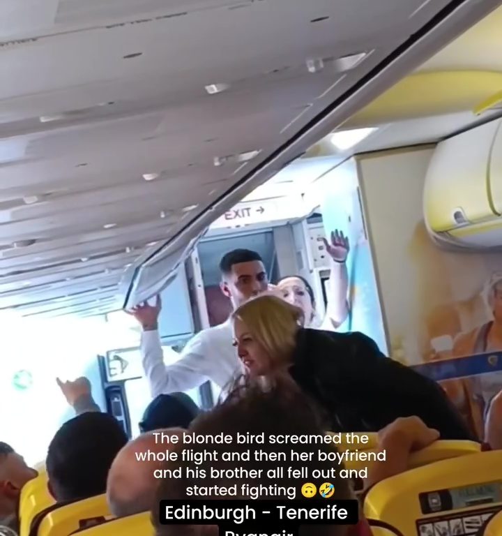 Cabezazos, gritos y puñetazos: la peor pelea en un avión se vuelve viral