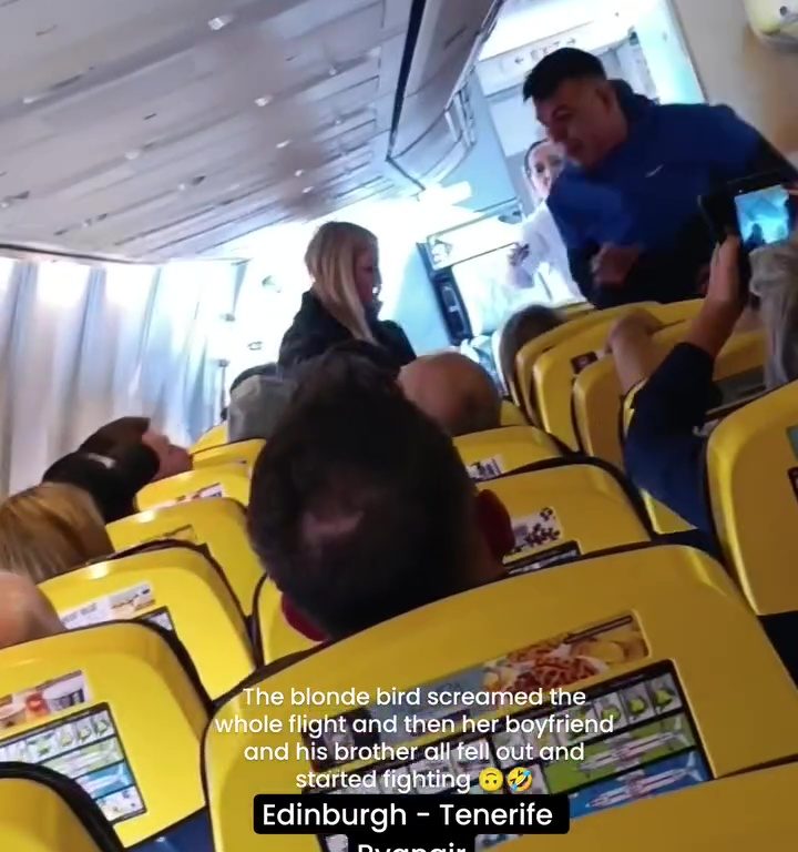 Cabezazos, gritos y puñetazos: la peor pelea en un avión se vuelve viral