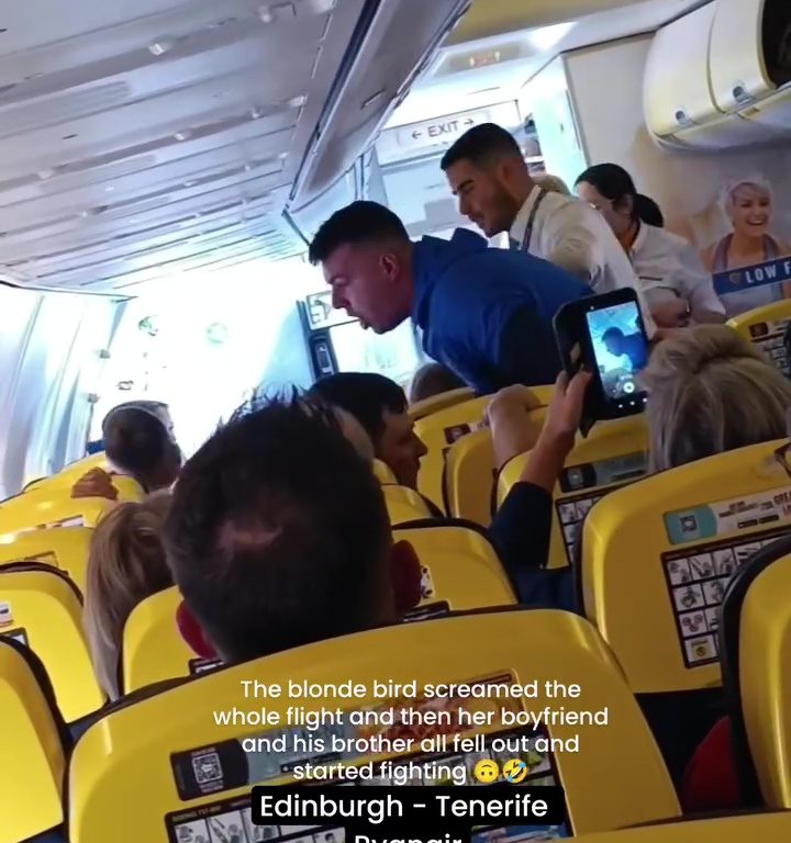 Cabezazos, gritos y puñetazos: la peor pelea en un avión se vuelve viral