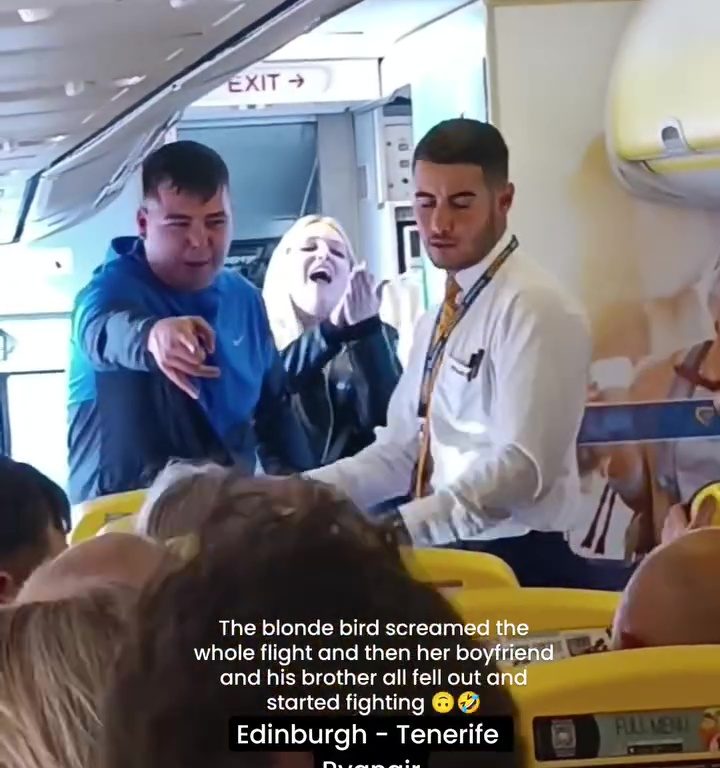 Cabezazos, gritos y puñetazos: la peor pelea en un avión se vuelve viral