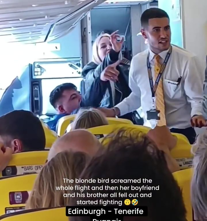 Cabezazos, gritos y puñetazos: la peor pelea en un avión se vuelve viral