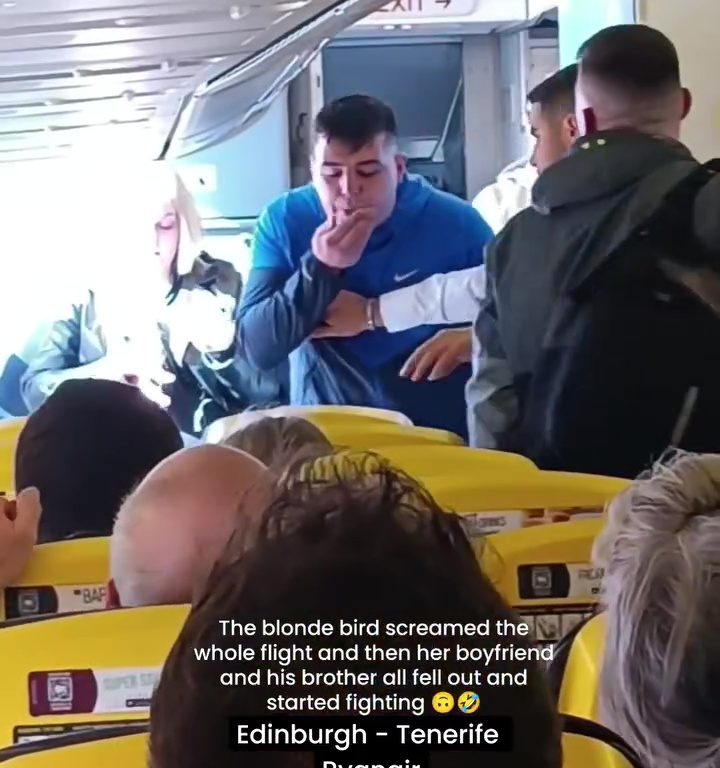 Cabezazos, gritos y puñetazos: la peor pelea en un avión se vuelve viral