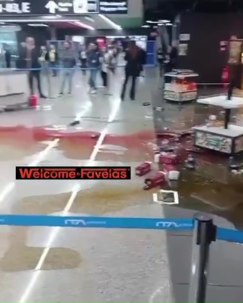 Azafata despedida arrasa duty free: pánico en el aeropuerto, impactante vídeo