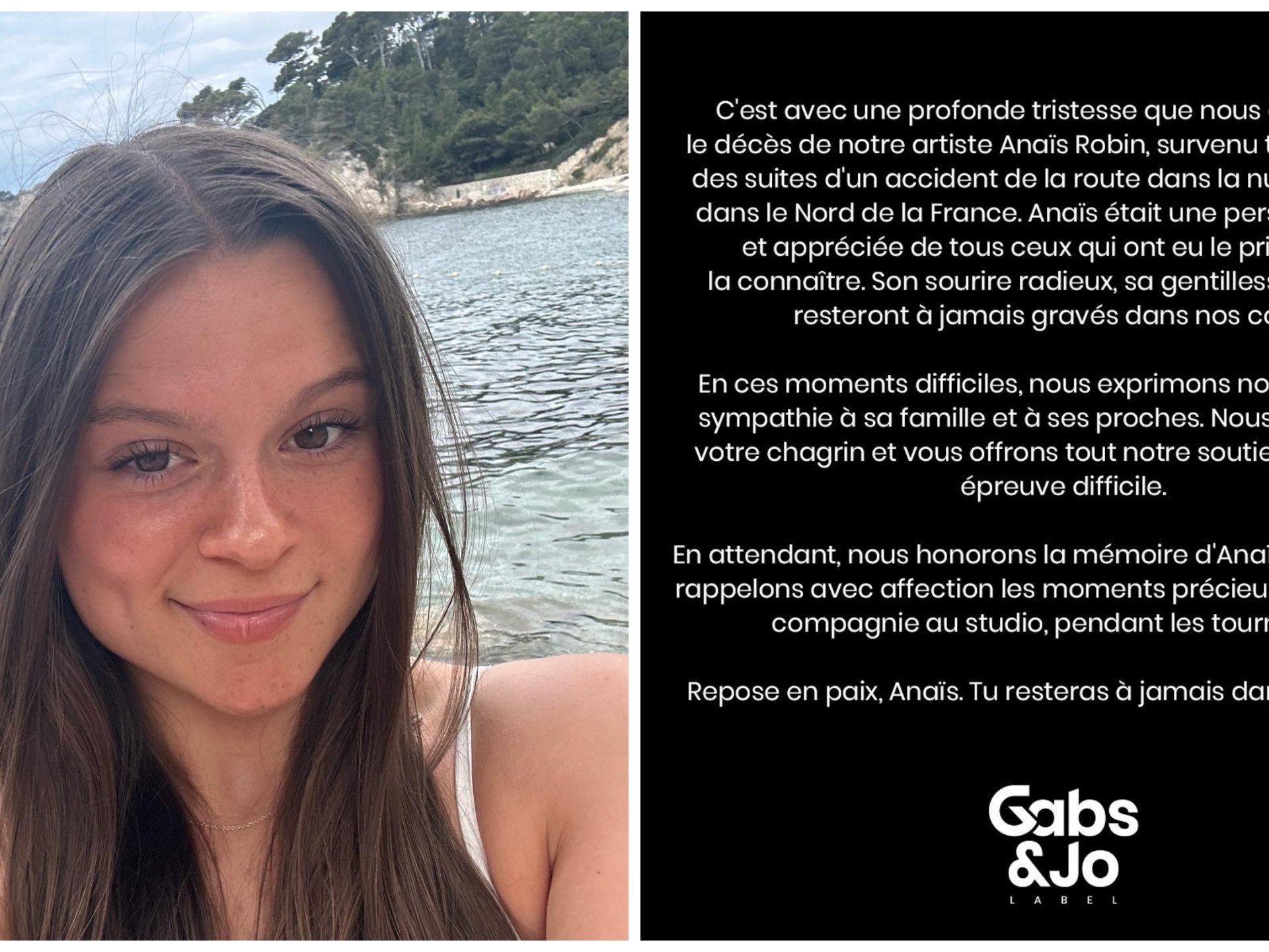 La chanteuse et tiktokeuse Anais Robin est décédée dans un mystérieux accident