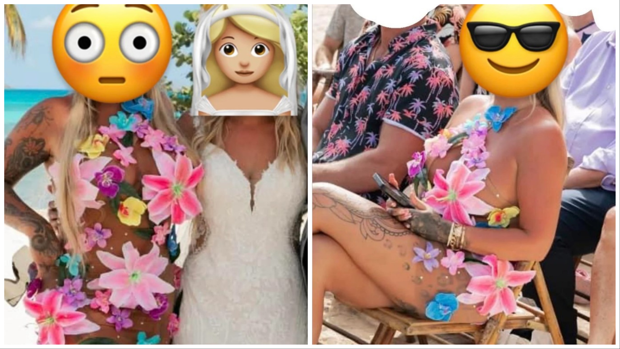 Invitata semi nuda al matrimonio ruba la scena alla sposa: scoppia dibattito online