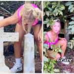Da colf a influencer, in top e pantaloncini pulisce tombe ai cimiteri: ma è polemica
