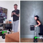 David Beckham compra un triciclo per disabili a Victoria: ecco perché col piede rotto