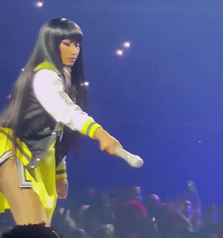 Nicki Minaj strappa il microfono a un fan e le scappa una poppa: delirio al concerto