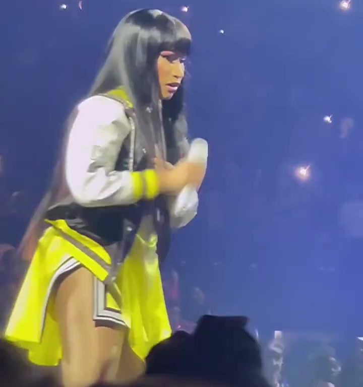 Nicki Minaj strappa il microfono a un fan e le scappa una poppa: delirio al concerto