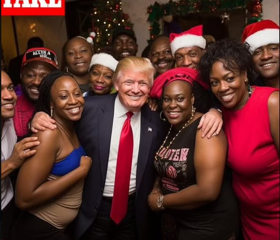 Trump avec les électeurs noirs, c'est pour ça que les réseaux sociaux regorgent de fausses photos