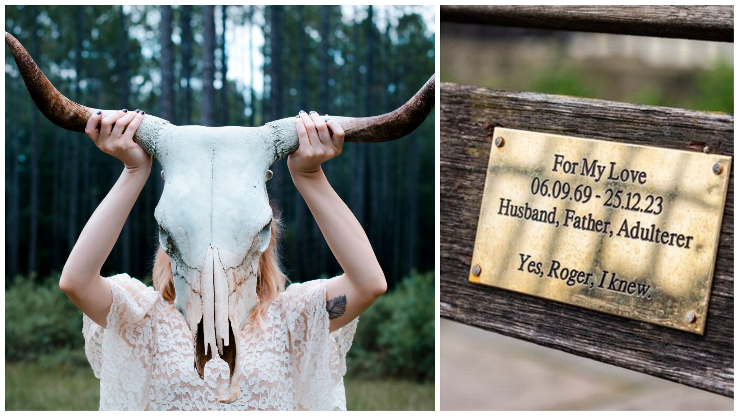 Vedova dedica panchina pubblica al marito e lo svergogna: "Mi facevi le corna"