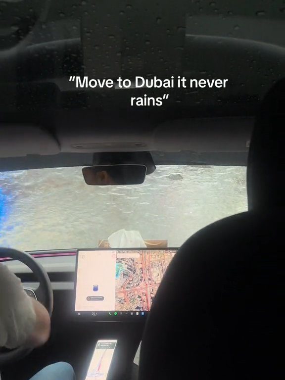 Dubaï inondée, la Tesla réussit le test sous-marin : la folle vidéo