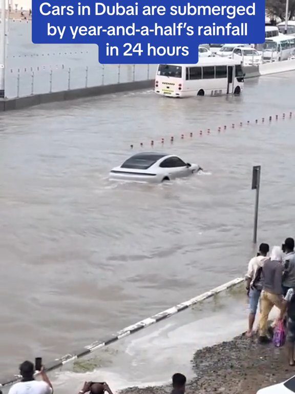 Dubaï inondée, la Tesla réussit le test sous-marin : la folle vidéo