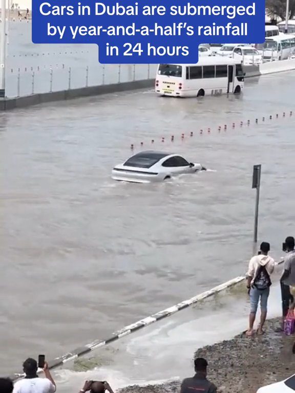 Dubaï inondée, la Tesla réussit le test sous-marin : la folle vidéo