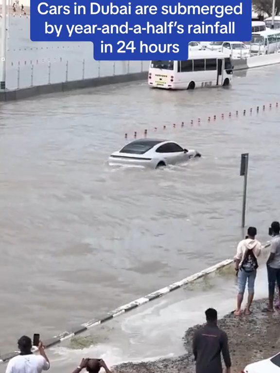 Dubaï inondée, la Tesla réussit le test sous-marin : la folle vidéo