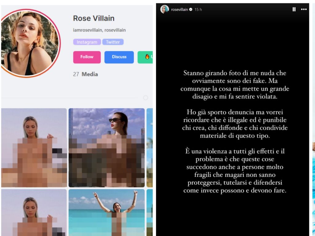 Voici les deep fakes qui exaspèrent Rose Villain. C'est de la violence