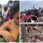 Fiesta en la playa degenera, pelea entre mujeres con los pechos desnudos: video viral