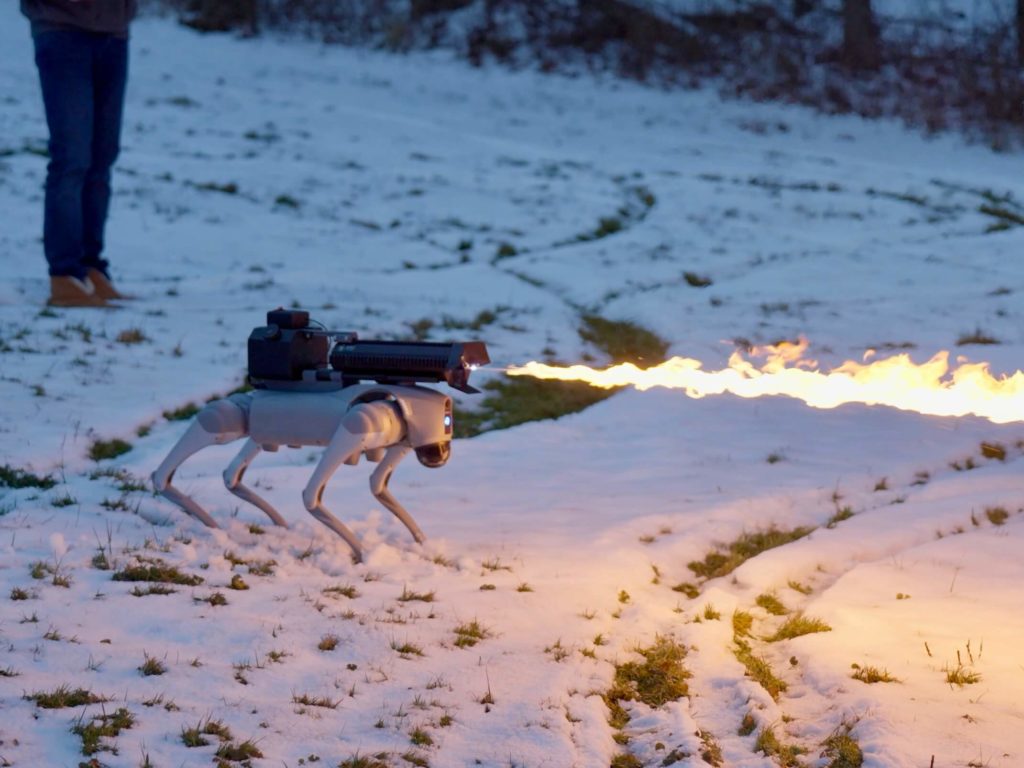 Der Thermonator, ein Verteidigungsroboterhund mit Flammenwerfer, ist im Angebot: Hier sind die Kosten