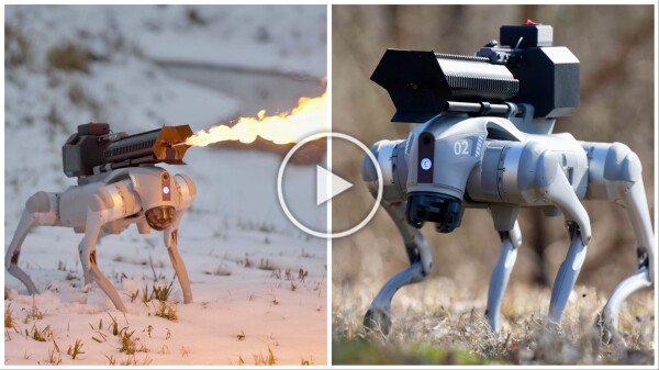 Le Thermonator, un chien robot de défense avec lance-flammes, est en promotion : voici le prix