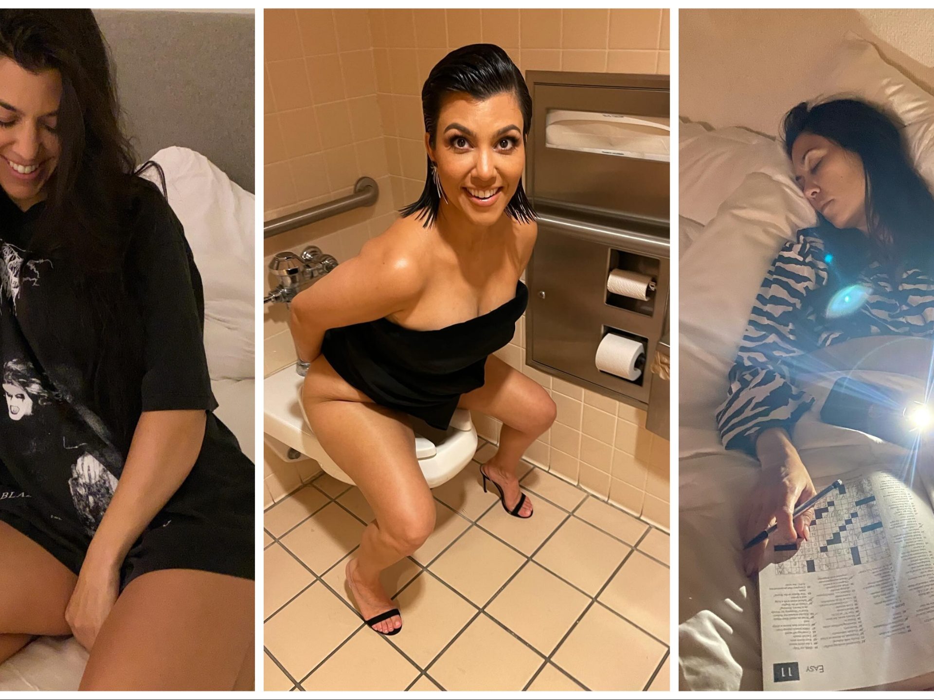 Kourtney Kardashian sentada en el baño: el vergonzoso regalo de cumpleaños de su marido